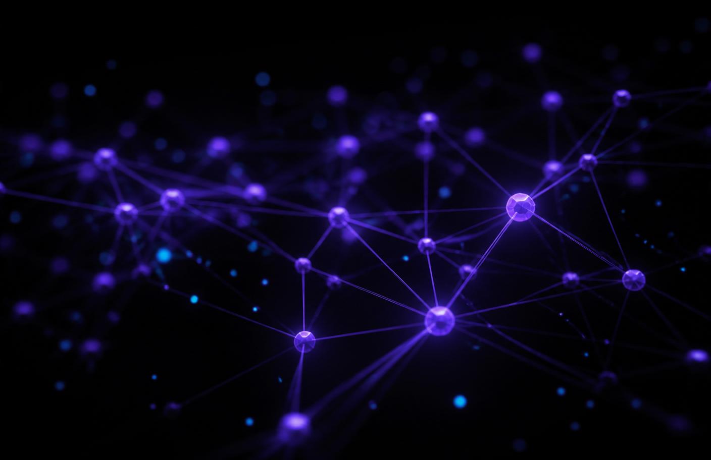 Malha neural representando a infraestrutura de IA da Stellar